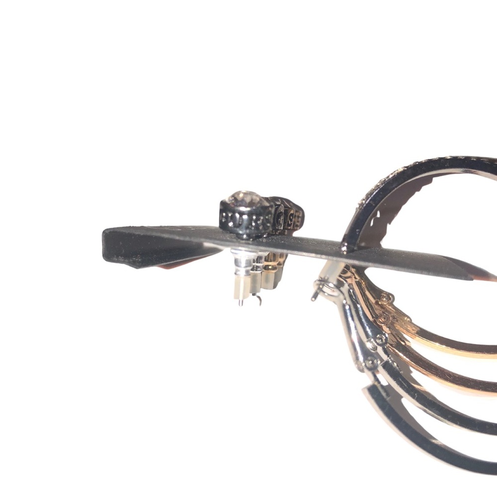 NWT Guess Silver & Rose Gold Hoop + Stud Earring Set – Rhinestone Accents - Picture 4 of 10